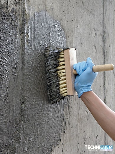 Badigeon d'étanchéité pour murs contre terre TECHNIFLEX 2K